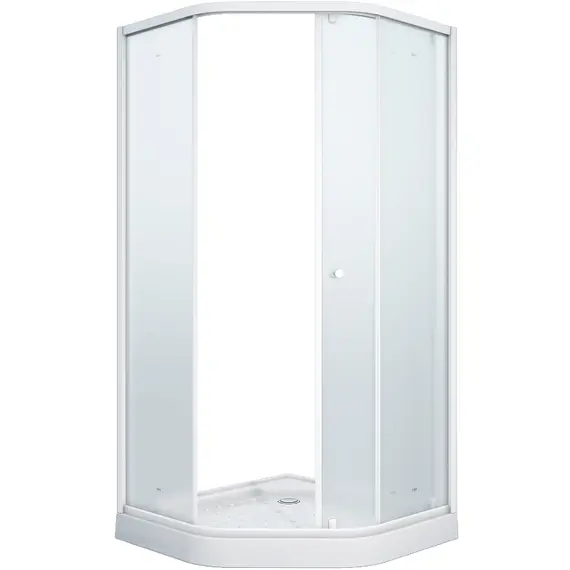 Душевой уголок ZEР91FR  PARLY с поддоном (90х90х197)