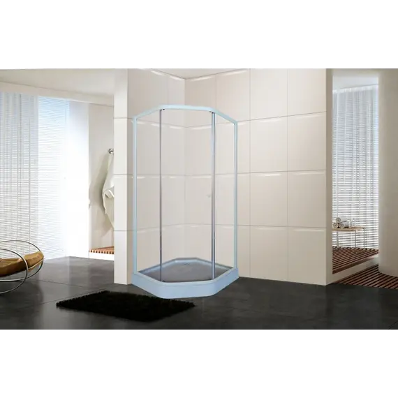 Душевой  уголок ZEP91  PARLY с поддоном (90х90х197)