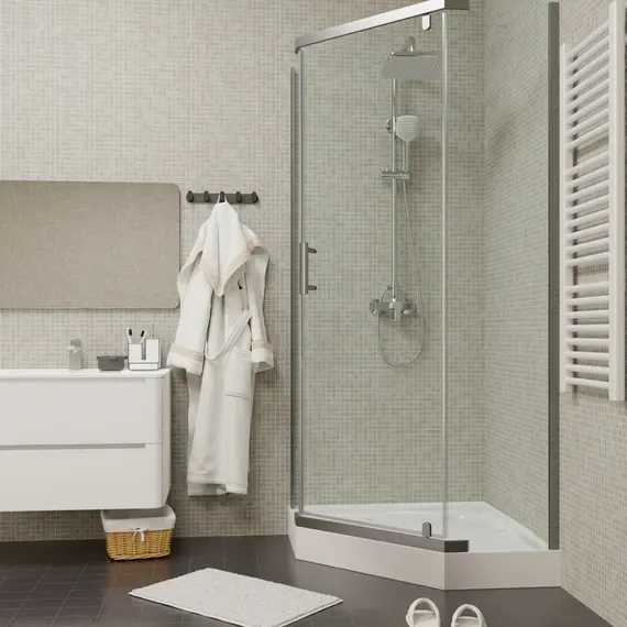 Душевой  уголок ZPE911TE  PARLY с поддоном