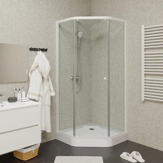 Душевой  уголок ZEP91  PARLY с поддоном (90х90х197)