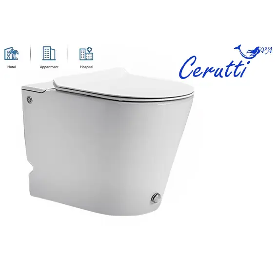 Унитаз Cerutti SPA CT7267 ARGENTERA Pulse приставной с функцией импульсного смыва