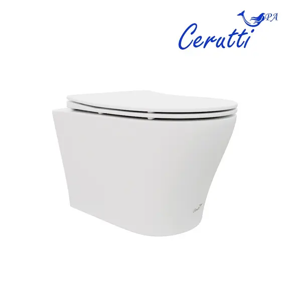 Унитаз Ceruttispa ADIGE Aria MW CT9245 подвесной безободковый белый матовый