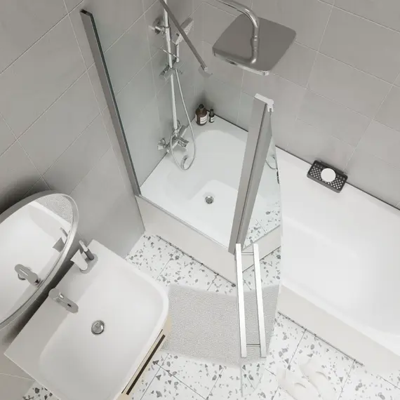 Шторка на ванну  F03 PARLY