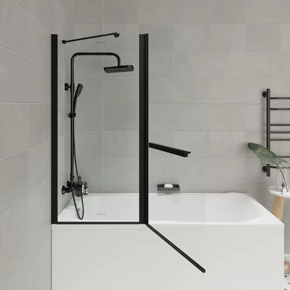 Шторка  на ванну F03B PARLY распашная