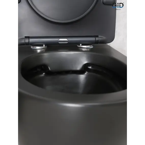 Безободковый подвесной унитаз микролифт дюропласт Gid Bm2198