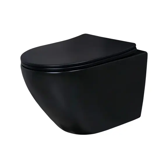 Безободковый подвесной унитаз микролифт дюропласт Gid Bm2198