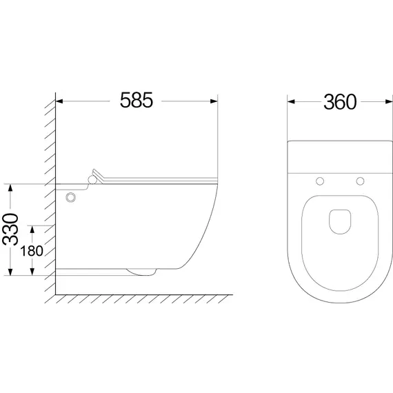 Унитаз Ceruttispa CT10591 BARBARIA Aria Pulse подвесной