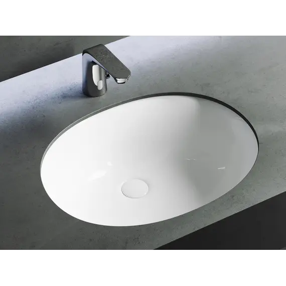Умывальник Ceramica Nova овальный встраиваемый под столешницу Element 560*420*195мм, с крепежом и шаблоном для установки