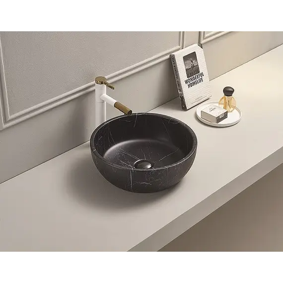 Раковина для ванной накладная круглая CeramaLux C1111