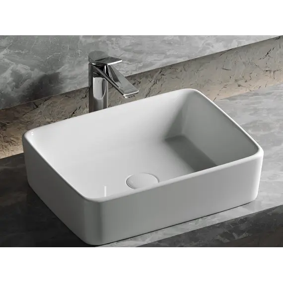 Умывальник чаша Ceramica Nova накладная прямоугольная Element 480*370*130мм