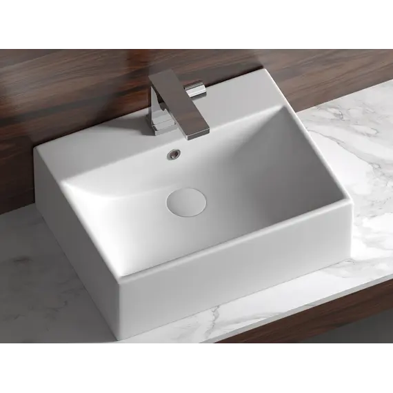 Умывальник чаша Ceramica Nova накладная прямоугольная Element 500*410*160мм