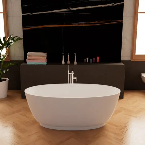 Отдельностоящая ванна Frank F6015/6016  White