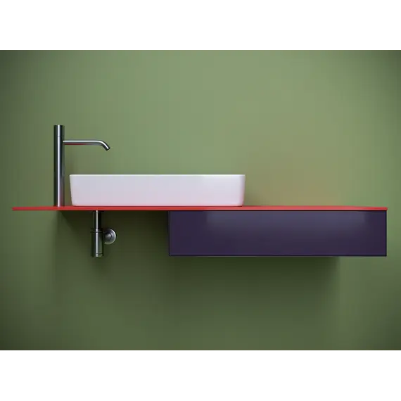 Ceramica Nova Раковина накладная со смещенным сливом, с возможностью установки на столешницу под стиральную машину, 620*340*110, цвет белый