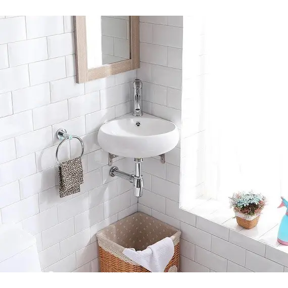 Умывальник подвесной  угловой CeramaLux 9359