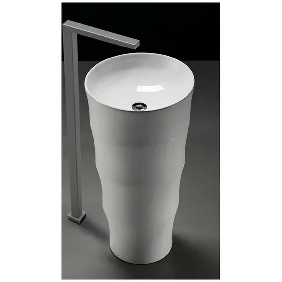 Раковина напольная Ceramalux G309 без отверстия под смеситель.