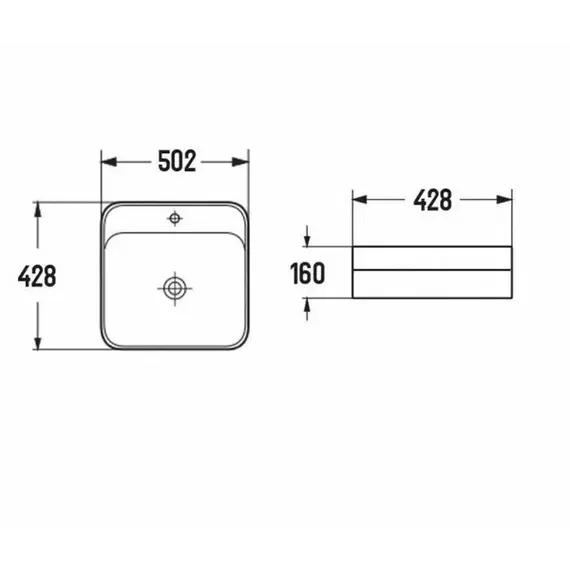 Раковина для ванной накладная CeramaLux 78597