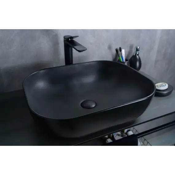 Накладная раковина для ванной Gid Bm1302 черная матовая