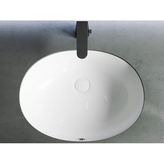 Умывальник Ceramica Nova овальный встраиваемый под столешницу Element 560*420*195мм, с крепежом и шаблоном для установки