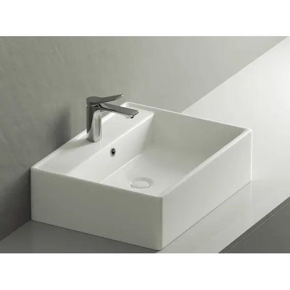 Умывальник чаша Ceramica Nova накладная прямоугольная Element 590*450*160мм