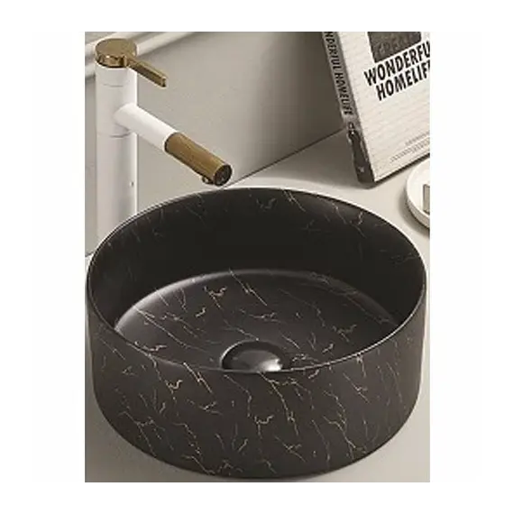 Раковина для ванной накладная круглая CeramaLux C1114