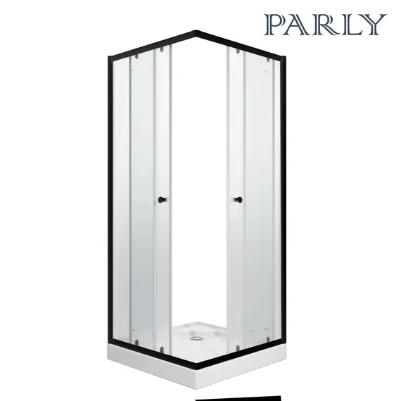 Душевой  уголок ZFQ81B  PARLY с поддоном (80х80х195)