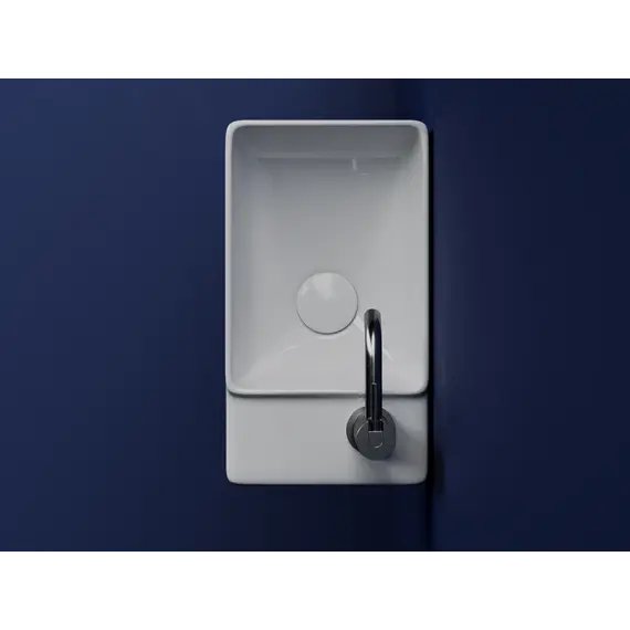 Ceramica Nova Умывальник подвесной прямоугольный (чаша слева, отверстие под смеситель справа) Element 395*220*125мм