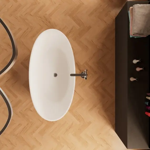 Отдельностоящая ванна Frank F6015/6016  White