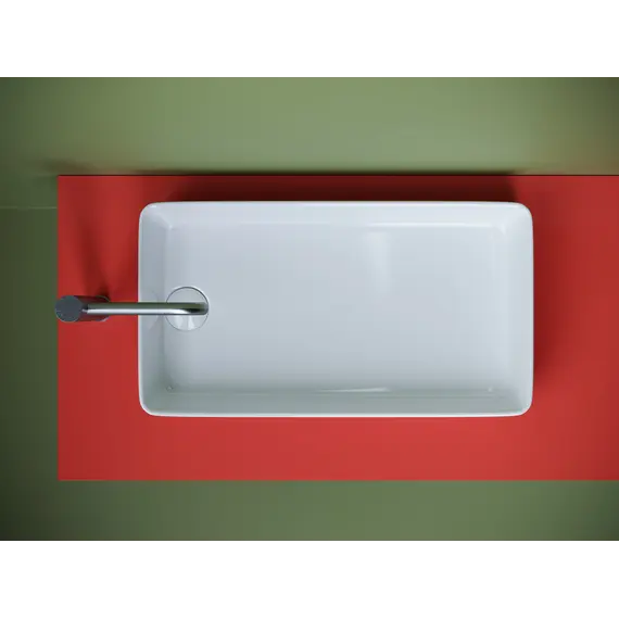 Ceramica Nova Раковина накладная со смещенным сливом, с возможностью установки на столешницу под стиральную машину, 620*340*110, цвет белый