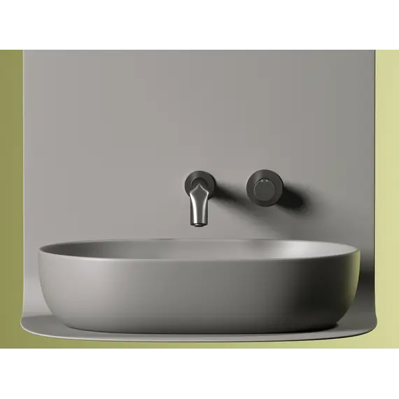 Умывальник чаша Ceramica Nova накладная овальная (цвет Антрацит Матовый) Element 600*415*135мм
