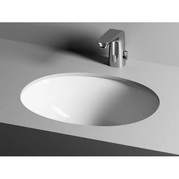 Умывальник Ceramica Nova овальный встраиваемый под столешницу Element 510*420*195мм, с крепежом и шаблоном для установки