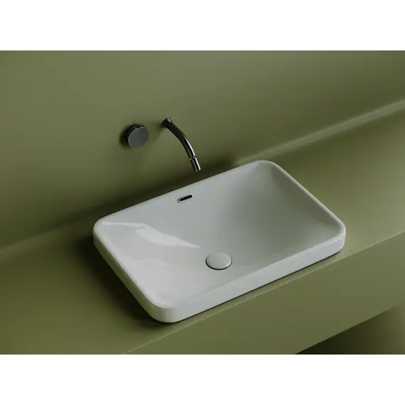 Ceramica Nova Умывальник прямоугольный встраиваемый сверху в столешницу Element 605*415*185мм
