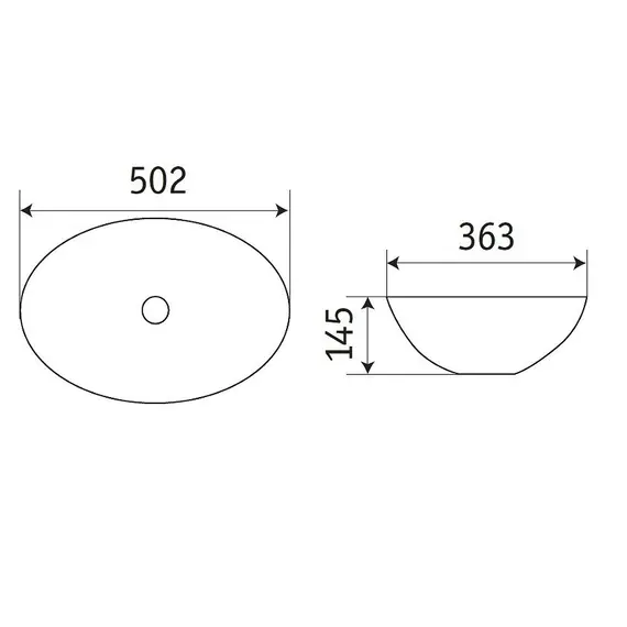 Раковина для ванной CeramaLux 78590MP