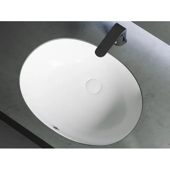 Умывальник Ceramica Nova овальный встраиваемый под столешницу Element 560*420*195мм, с крепежом и шаблоном для установки