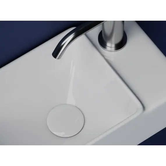 Ceramica Nova Умывальник подвесной прямоугольный (чаша слева, отверстие под смеситель справа) Element 395*220*125мм