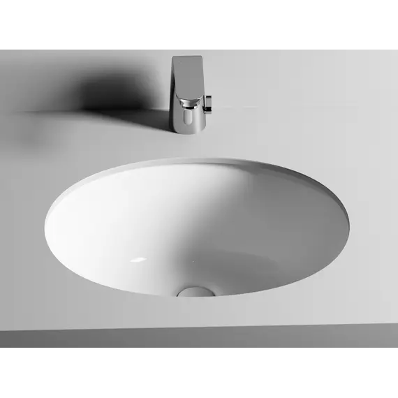 Умывальник Ceramica Nova овальный встраиваемый под столешницу Element 510*420*195мм, с крепежом и шаблоном для установки
