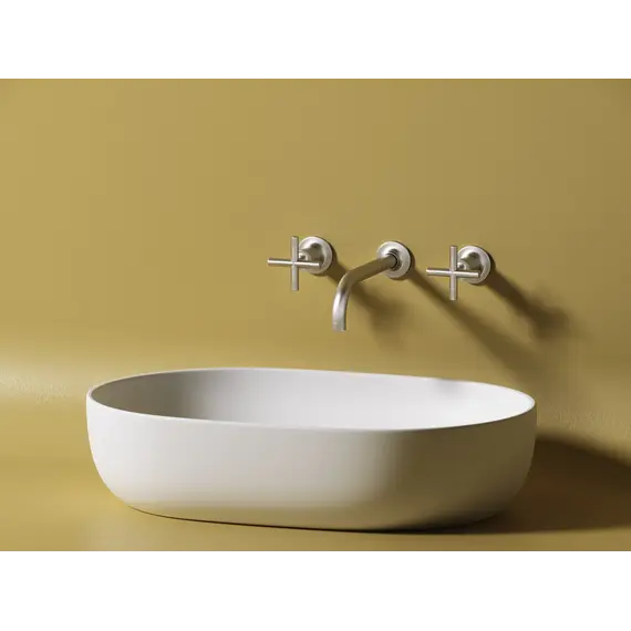 Умывальник чаша Ceramica Nova накладная овальная (цвет Белый Матовый) Element 600*415*135мм