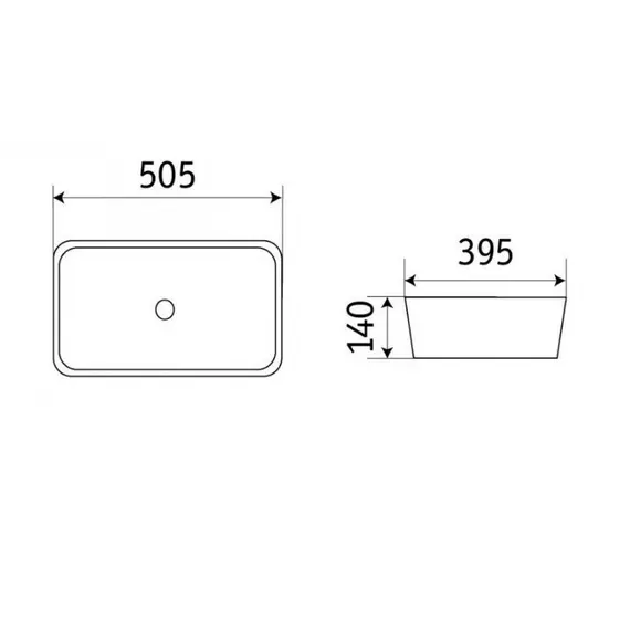 Раковина для ванной CeramaLux 78104MW