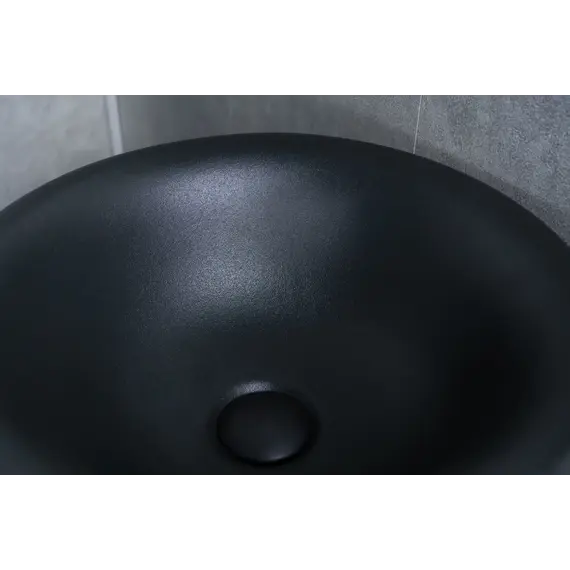 Напольная черная раковина для ванной Gid Nb130bg