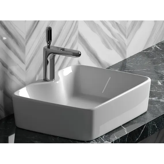 Умывальник чаша Ceramica Nova накладная прямоугольная Element 480*370*130мм
