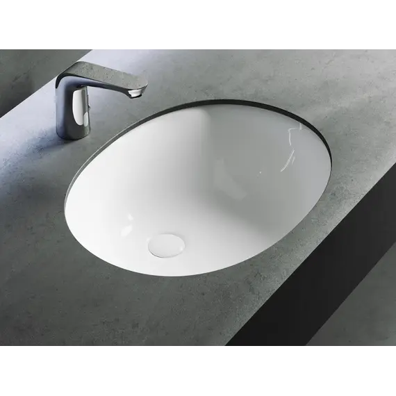 Умывальник Ceramica Nova овальный встраиваемый под столешницу Element 560*420*195мм, с крепежом и шаблоном для установки