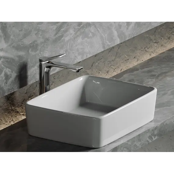 Умывальник чаша Ceramica Nova накладная прямоугольная Element 480*370*130мм