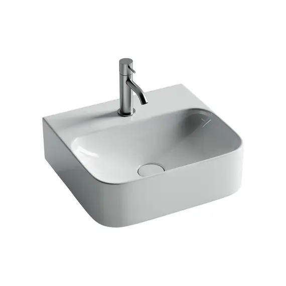 Ceramica Nova Умывальник AURA с 1 отверстием для смесителя, без перелива 430*390*135мм
