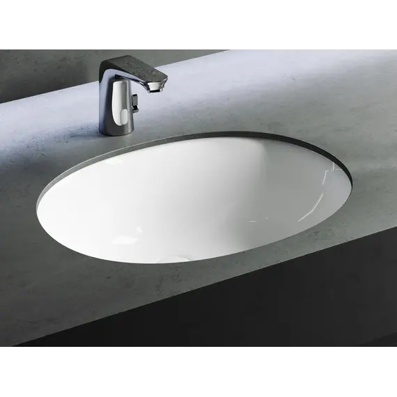 Умывальник Ceramica Nova овальный встраиваемый под столешницу Element 560*420*195мм, с крепежом и шаблоном для установки