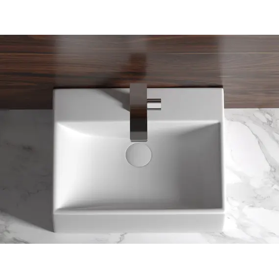 Умывальник чаша Ceramica Nova накладная прямоугольная Element 500*410*160мм