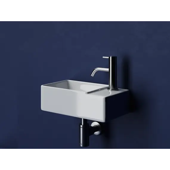Ceramica Nova Умывальник подвесной прямоугольный (чаша слева, отверстие под смеситель справа) Element 395*220*125мм