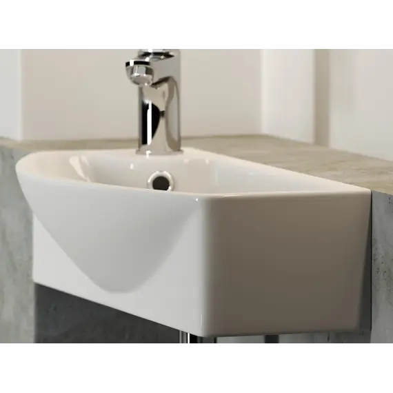 Умывальник Ceramica Nova подвесной прямоугольный с крепежом L/R Element 455*220*130мм