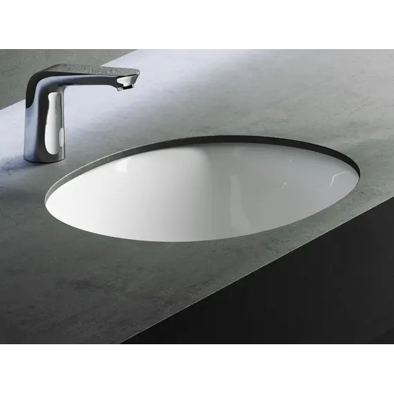 Умывальник Ceramica Nova овальный встраиваемый под столешницу Element 560*420*195мм, с крепежом и шаблоном для установки
