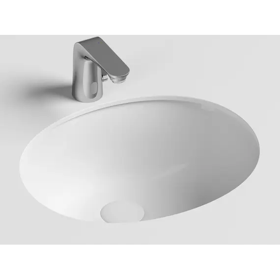 Умывальник Ceramica Nova овальный встраиваемый под столешницу Element 510*420*195мм, с крепежом и шаблоном для установки