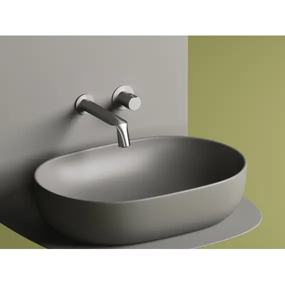 Умывальник чаша Ceramica Nova накладная овальная (цвет Антрацит Матовый) Element 600*415*135мм