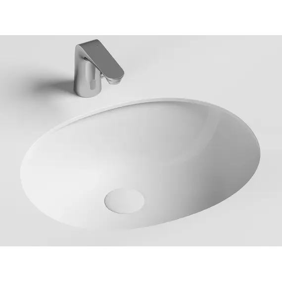 Умывальник Ceramica Nova овальный встраиваемый под столешницу Element 560*420*195мм, с крепежом и шаблоном для установки